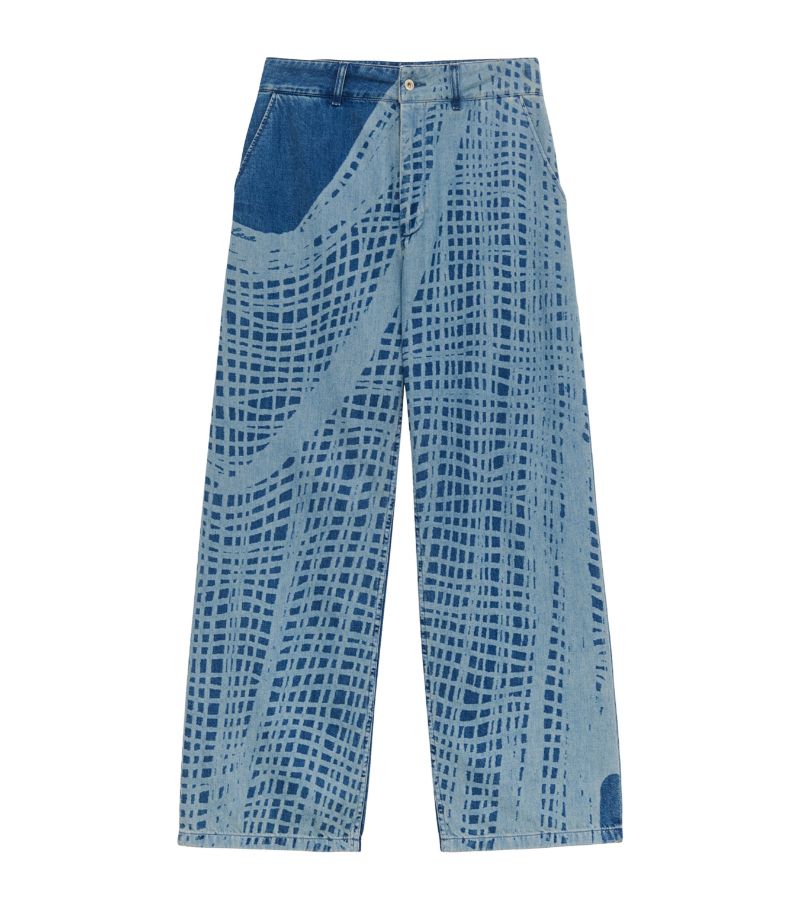 Loewe Loewe X Paula'S Ibiza Abstract Wide-Leg Jeans