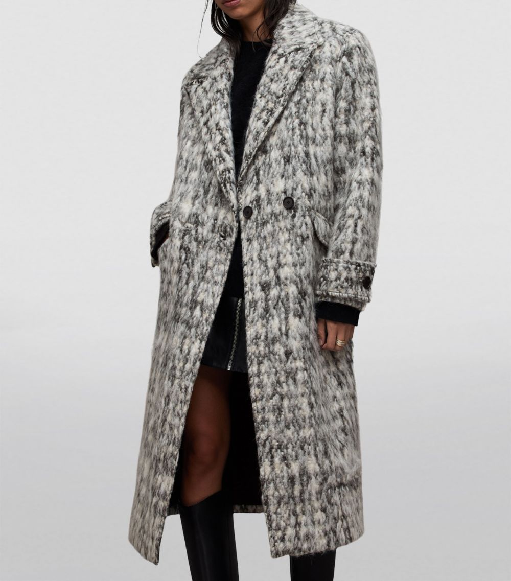 Allsaints Allsaints Oversized Textured Mabel Overcoat