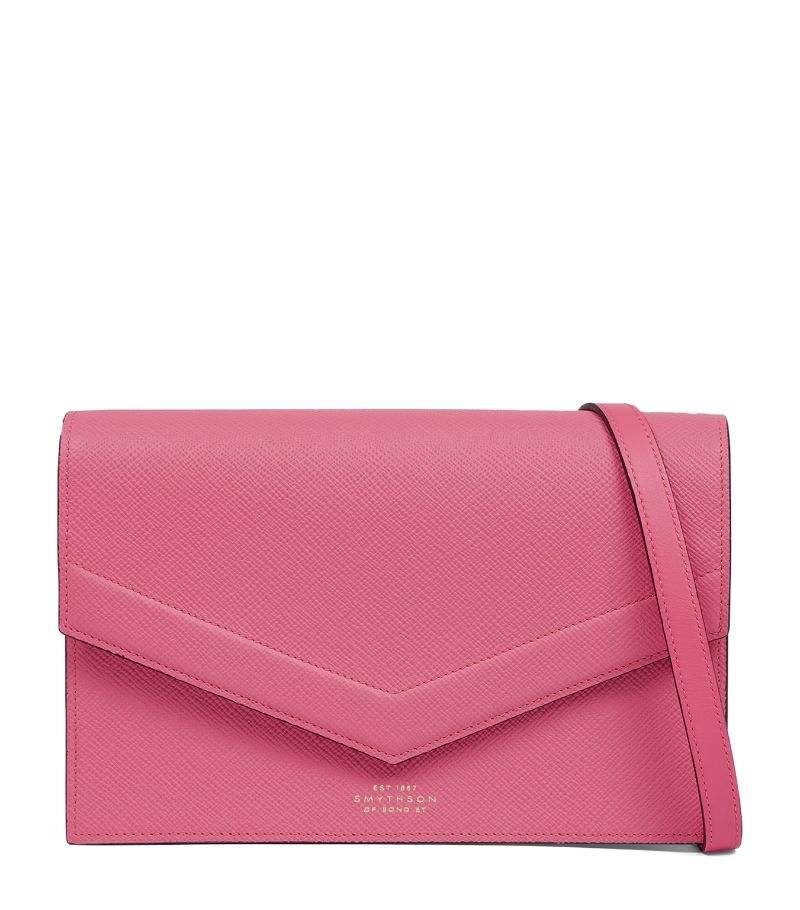 Smythson Smythson Leather Panama Envelope Cross-Body Bag