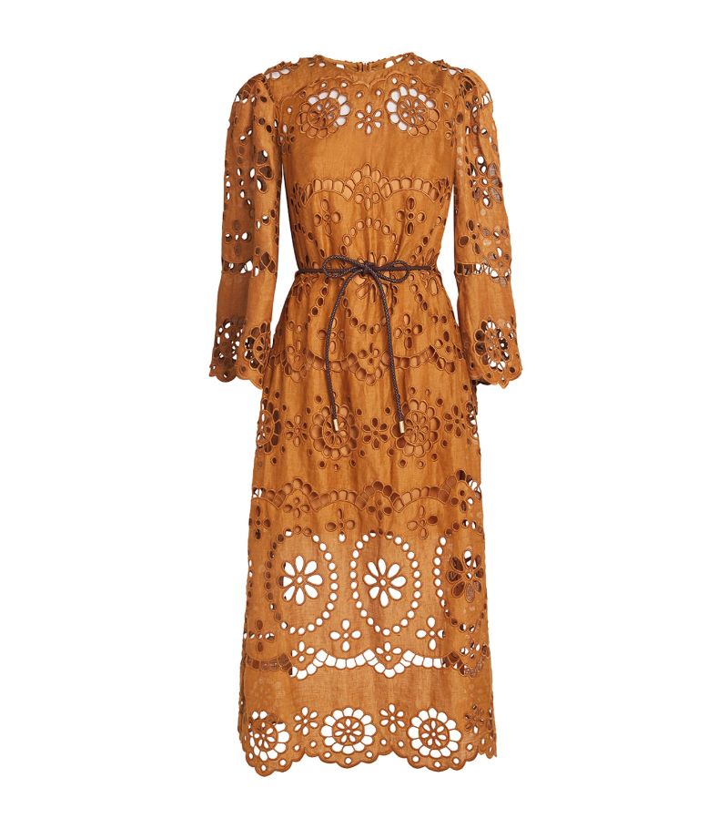 Zimmermann Zimmermann Embroidered Pop Midi Dress