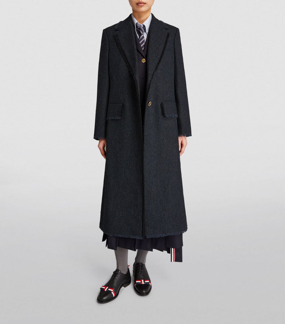 Thom Browne Thom Browne Wide-Lapel Overcoat