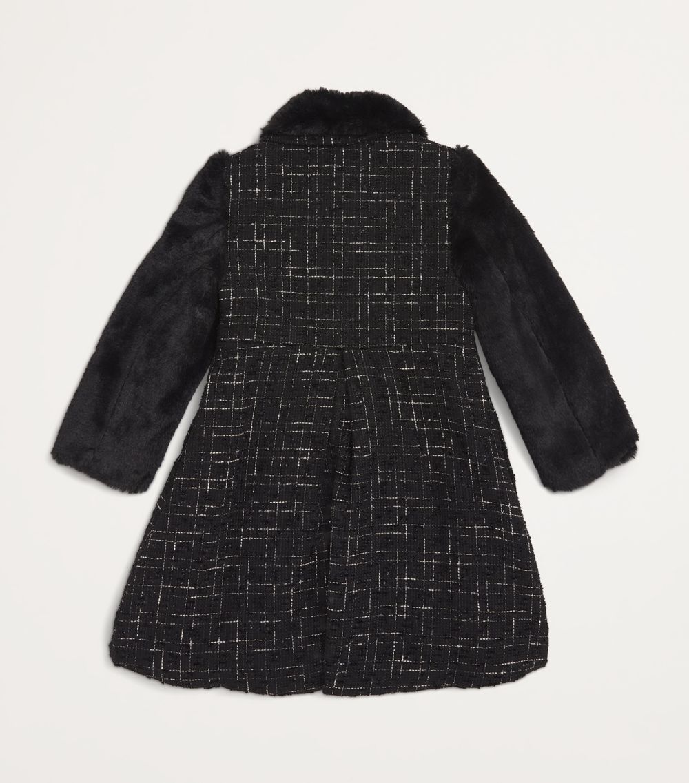 Patachou Patachou Faux Fur-Detail Formal Coat (3-12 Years)