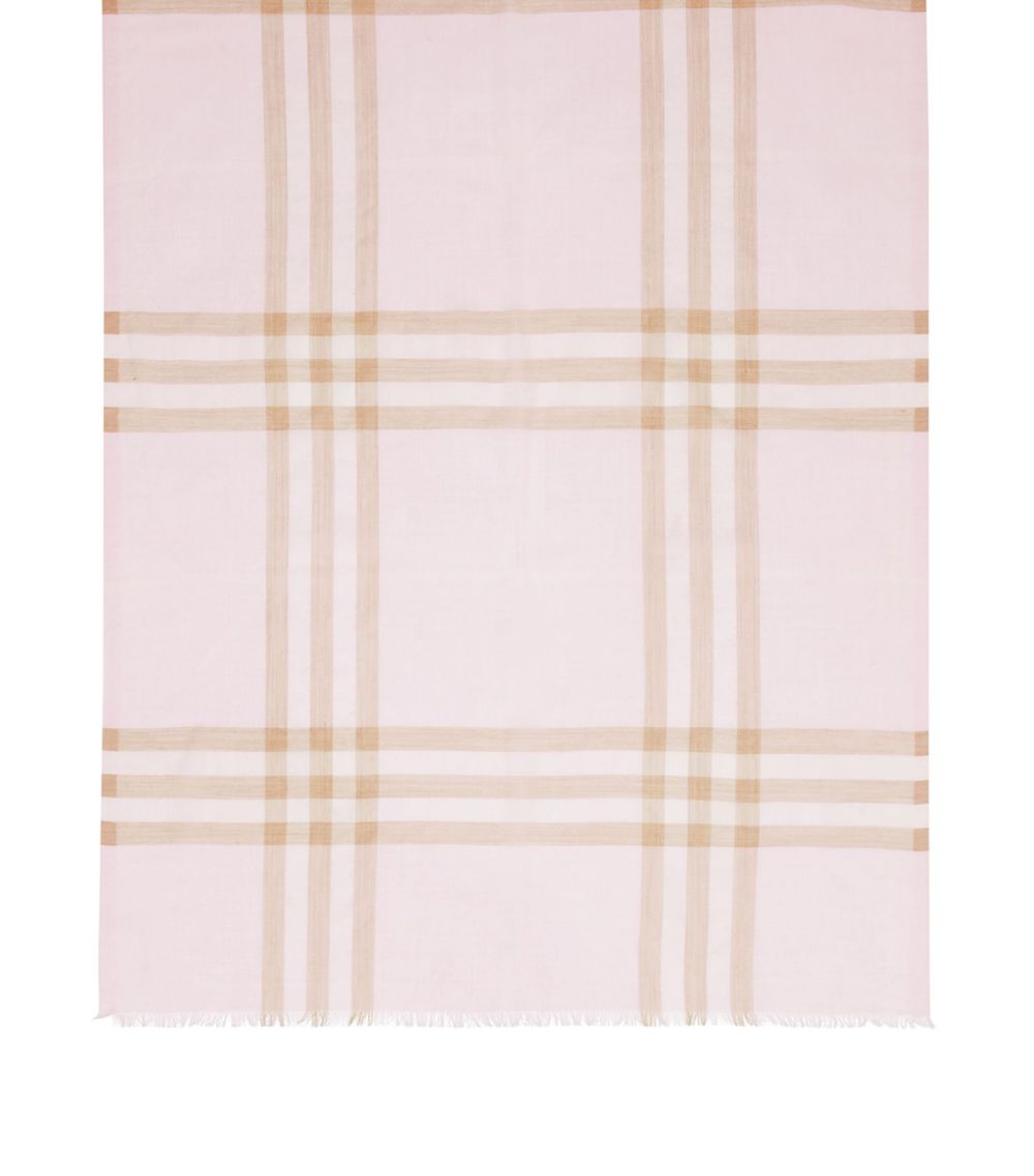 Burberry Burberry Wool-Silk Check Scarf