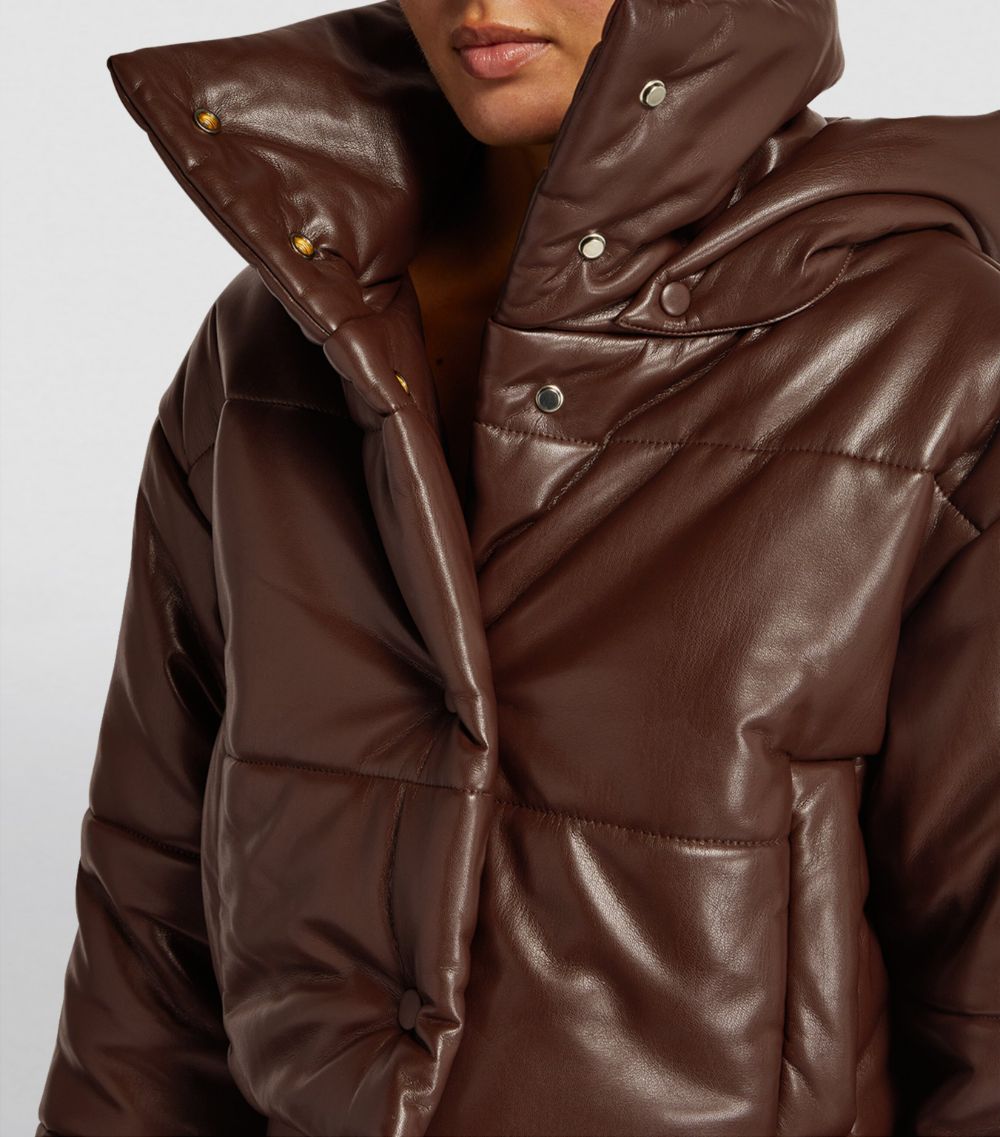 Nanushka Nanushka Faux-Leather Aveline Puffer Jacket