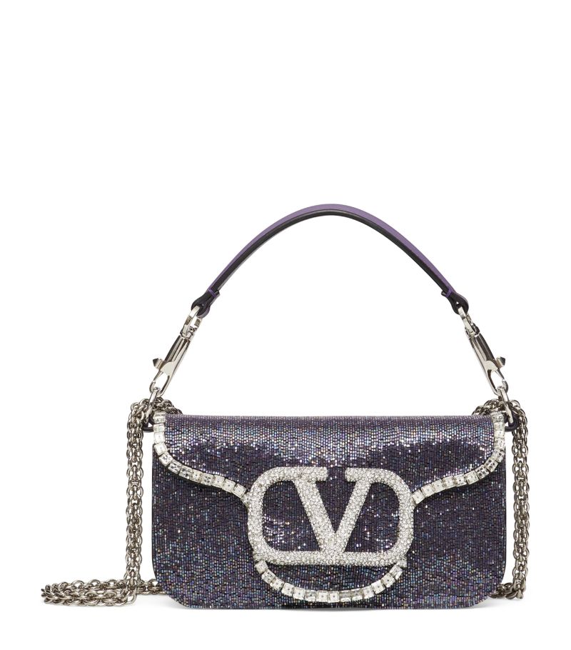 VALENTINO GARAVANI Valentino Garavani Small Embellished Locò Shoulder Bag