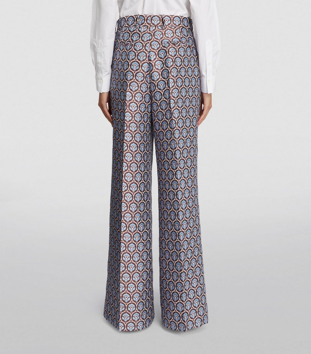 Etro Etro Jacquard Wide-Leg Trousers