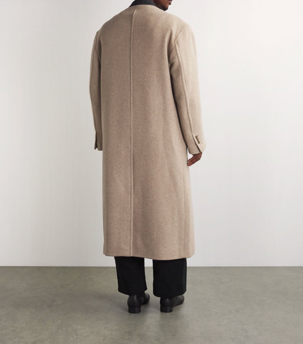 MM6 Maison Margiela Mm6 Maison Margiela Wool-Blend Collarless Coat