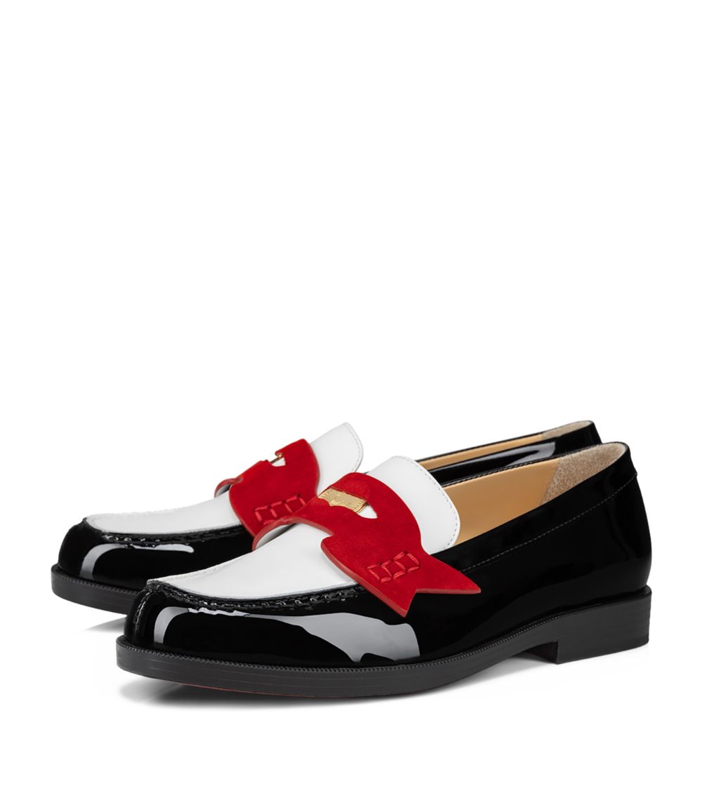 Christian Louboutin Kids Christian Louboutin Kids Mini Penny Patent Leather Loafers