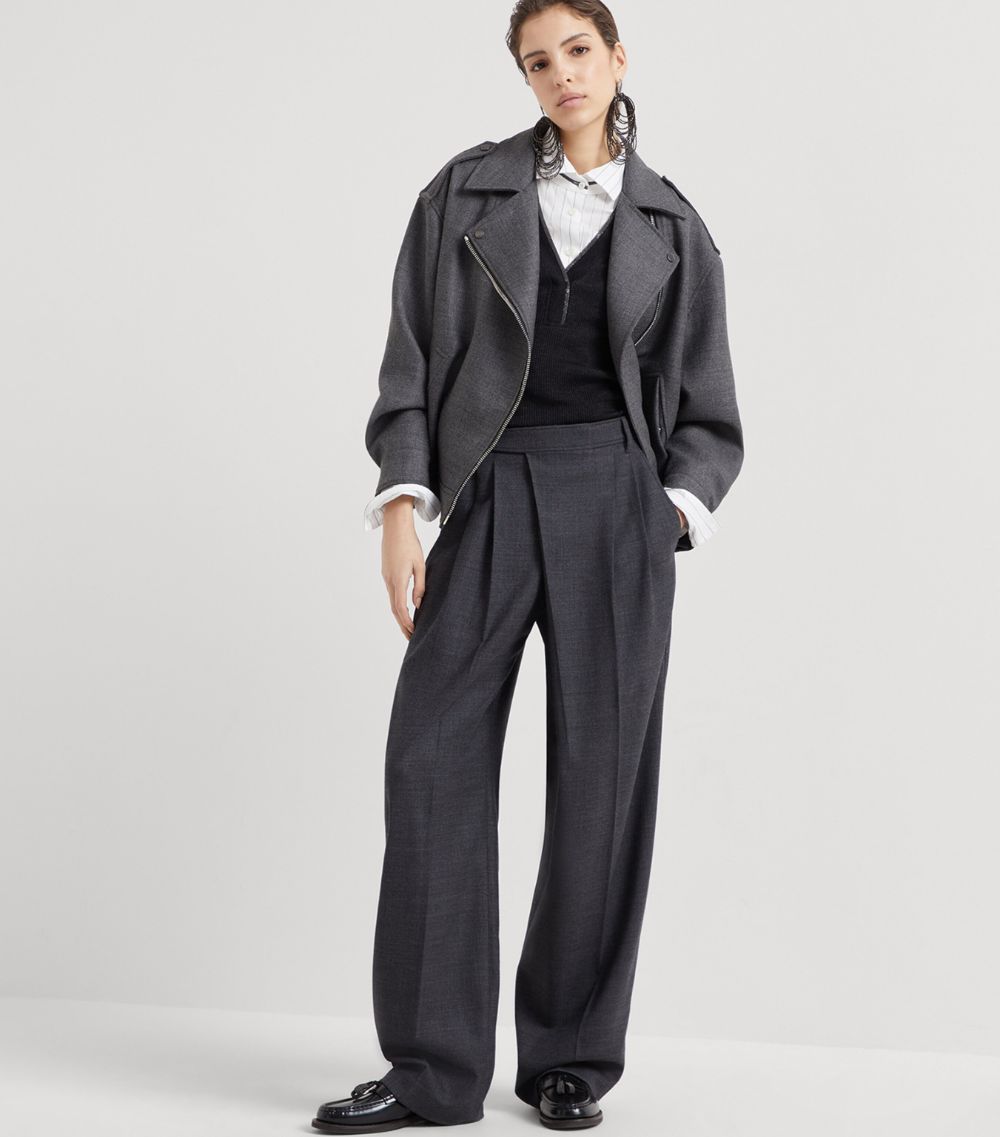 Brunello Cucinelli Brunello Cucinelli Virgin Wool Tailored Trousers