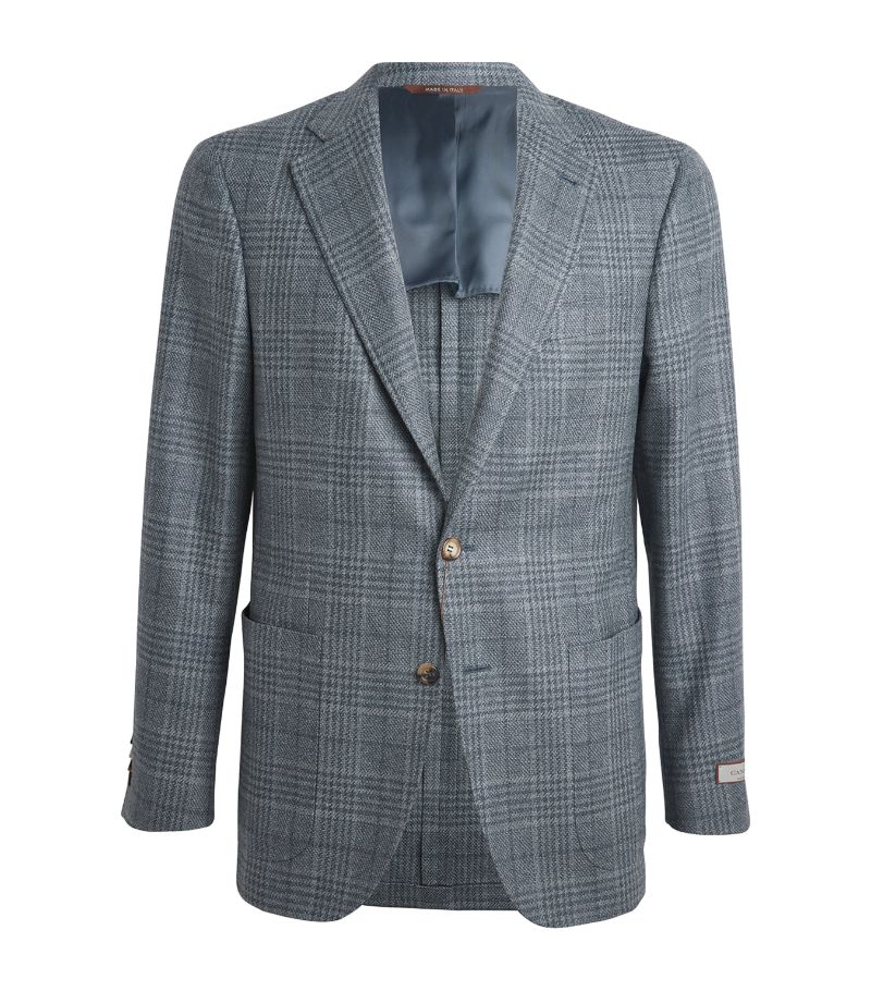 Canali Canali Wool-Silk Check Blazer