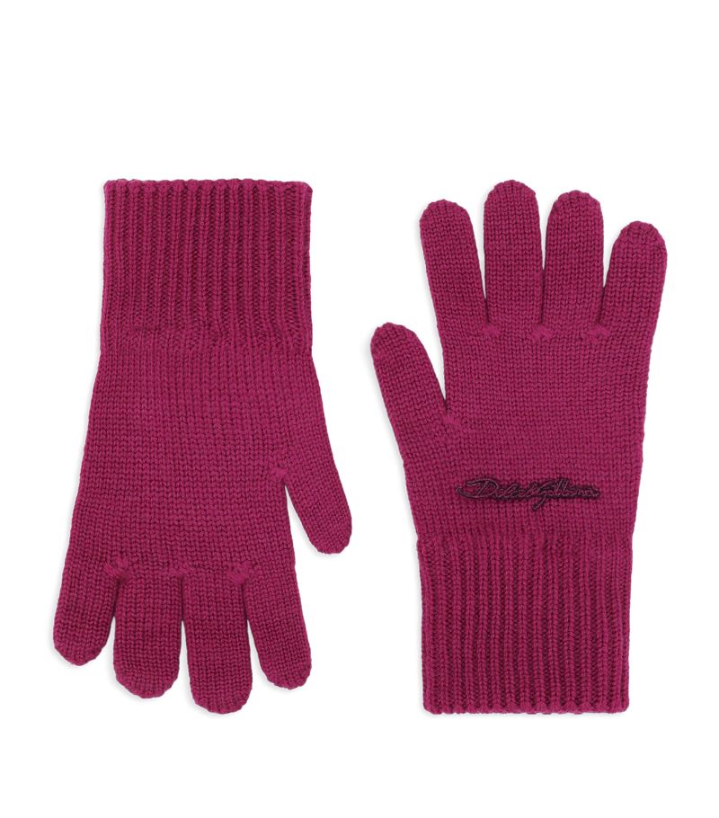 Dolce & Gabbana Dolce & Gabbana Kids Embroidered-Logo Gloves