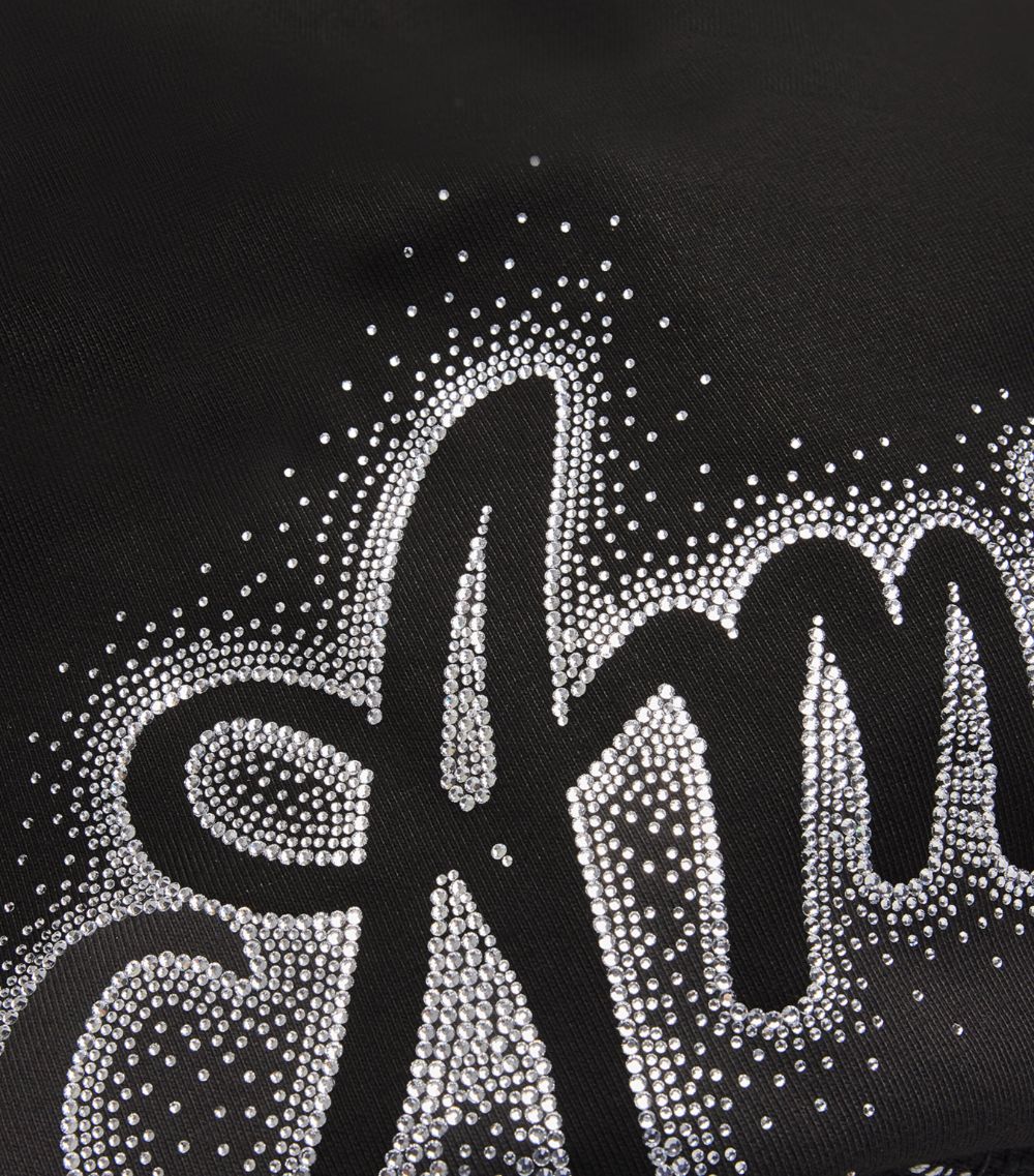 Amiri Amiri Cotton Embellished Logo Hoodie