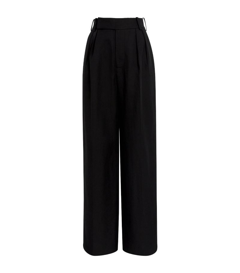 7 For All Mankind 7 For All Mankind Linen-Blend Wide-Leg Trousers