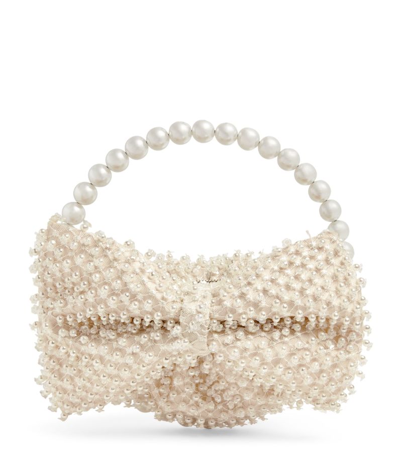 L'Alingi L'Alingi EXCLUSIVE Pearl-Embellished Bow Clutch Bag