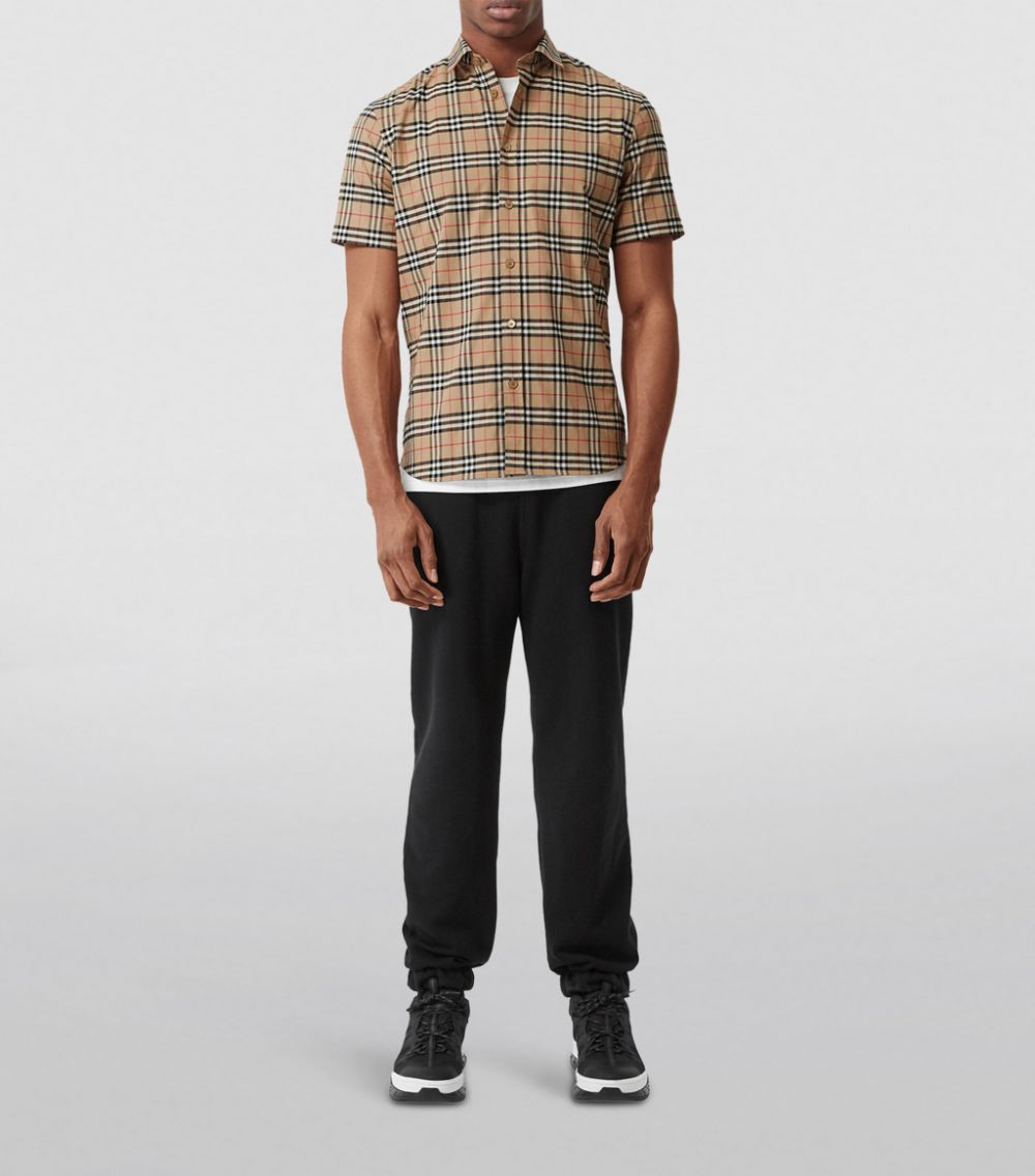 Burberry Burberry Small-Scale Check Short-Sleeved Shirt