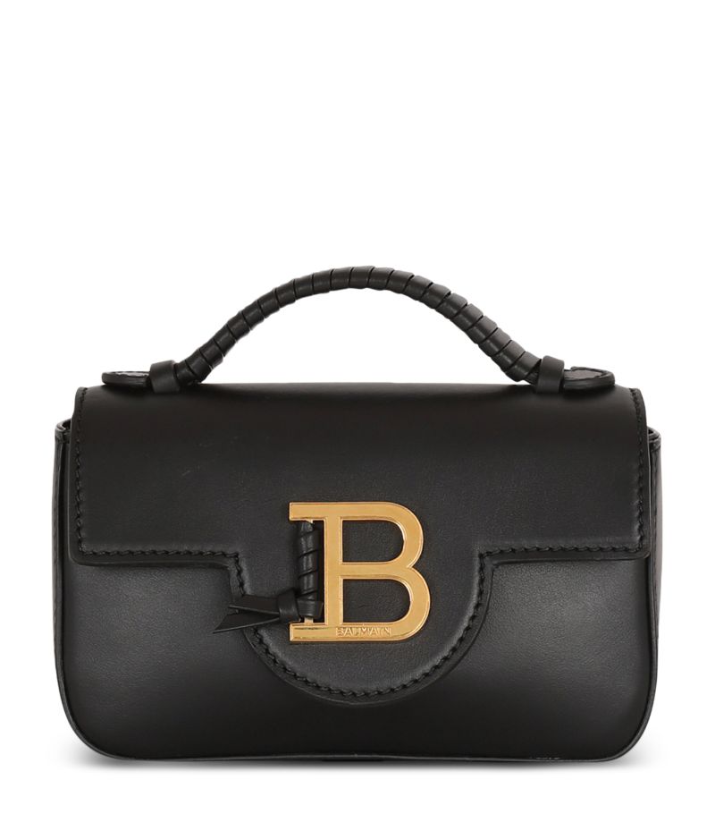 Balmain Balmain Mini Calfskin B-Buzz Cross-Body Bag