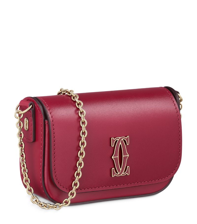 Cartier Cartier Micro Leather C De Cartier Chain Bag