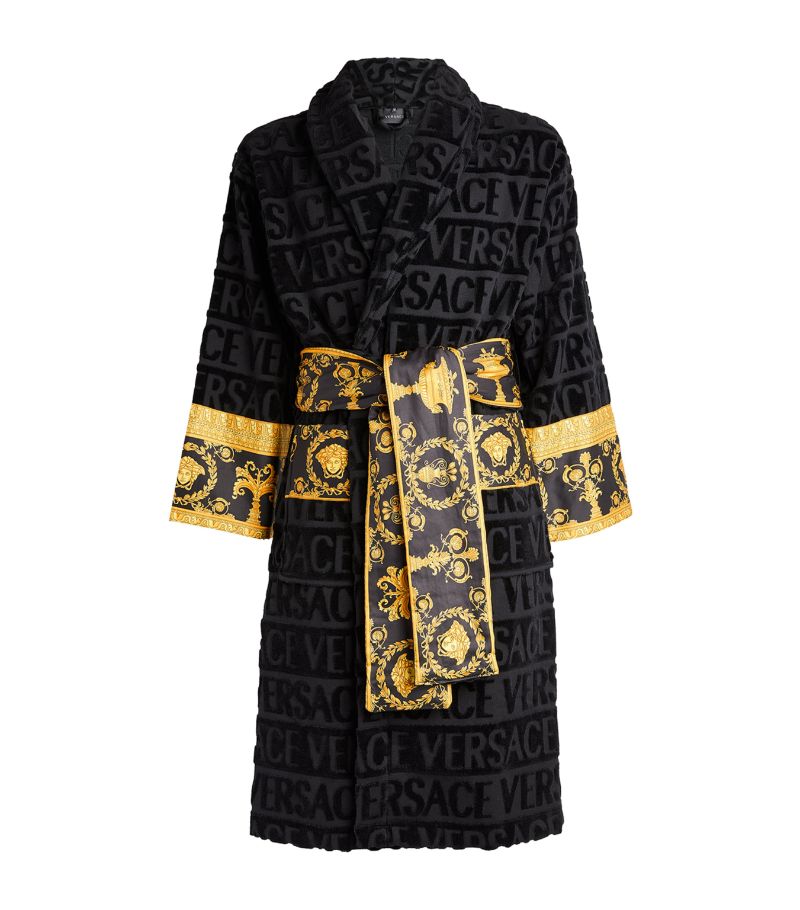 Versace Versace Cotton Baroque Print Robe