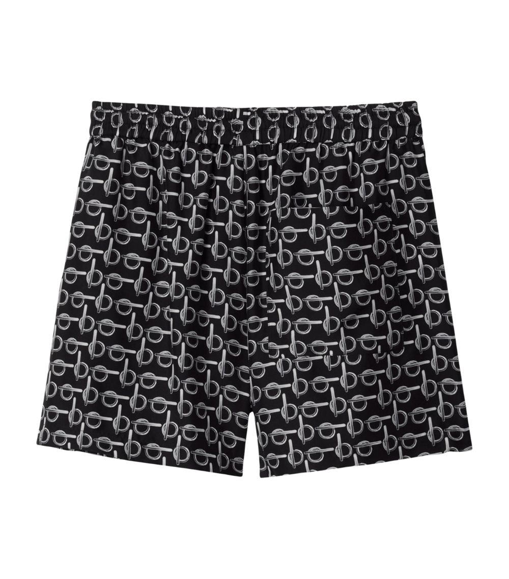 Burberry Burberry Silk 'B' Print Shorts