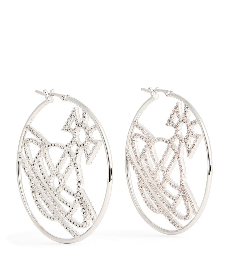 Vivienne Westwood Vivienne Westwood Embellished Eloisa Hoop Earrings