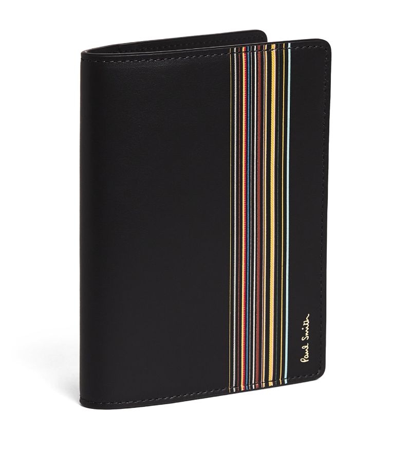 Paul Smith Paul Smith Leather Stripe Passport Cover