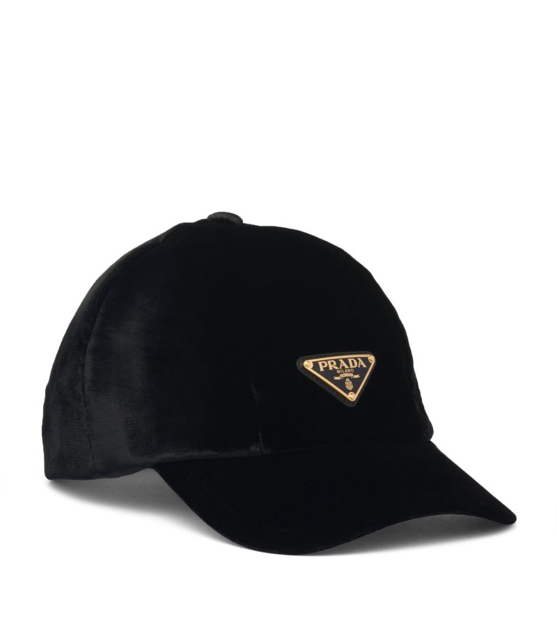 Prada Prada Velvet Baseball Cap