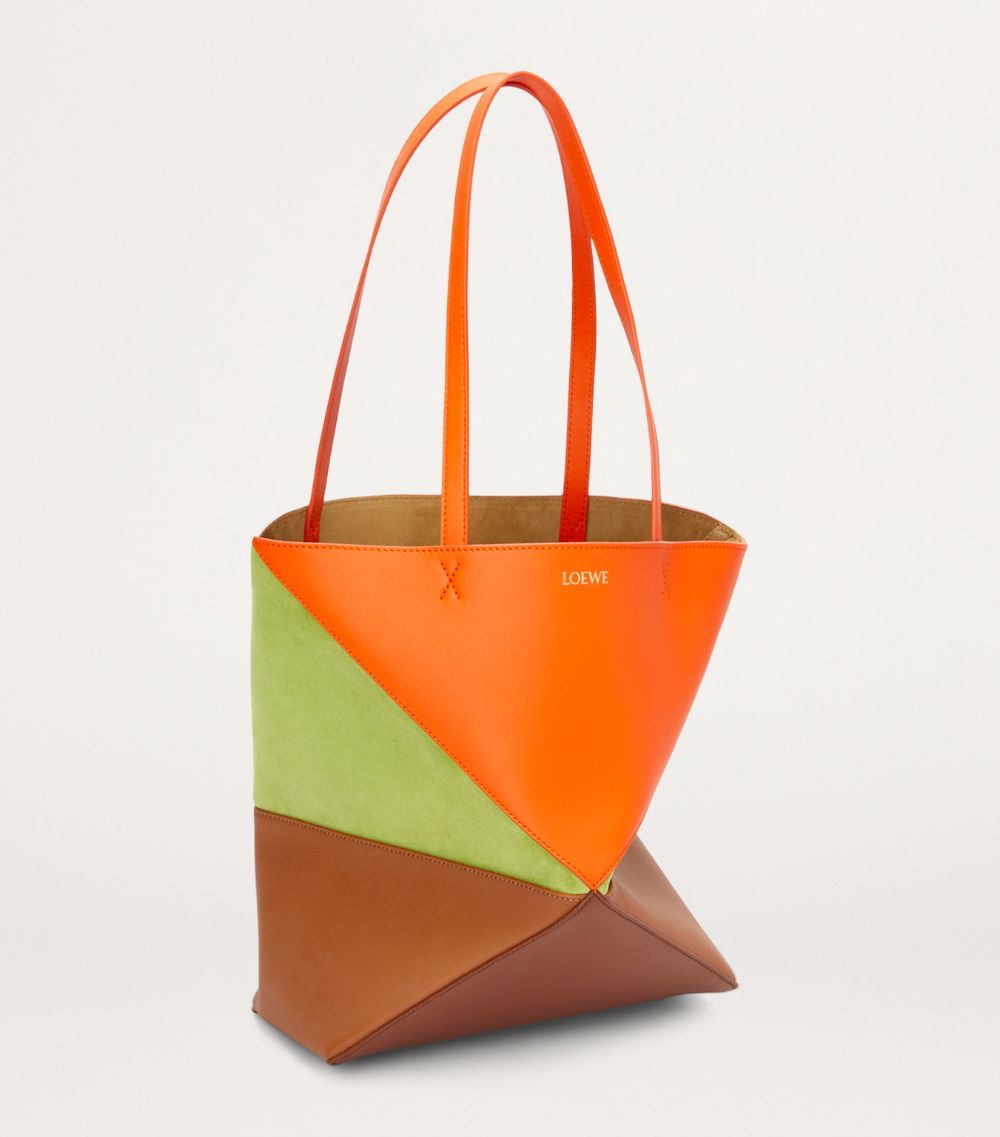 Loewe Loewe Medium Leather Puzzle Fold Tote Bag