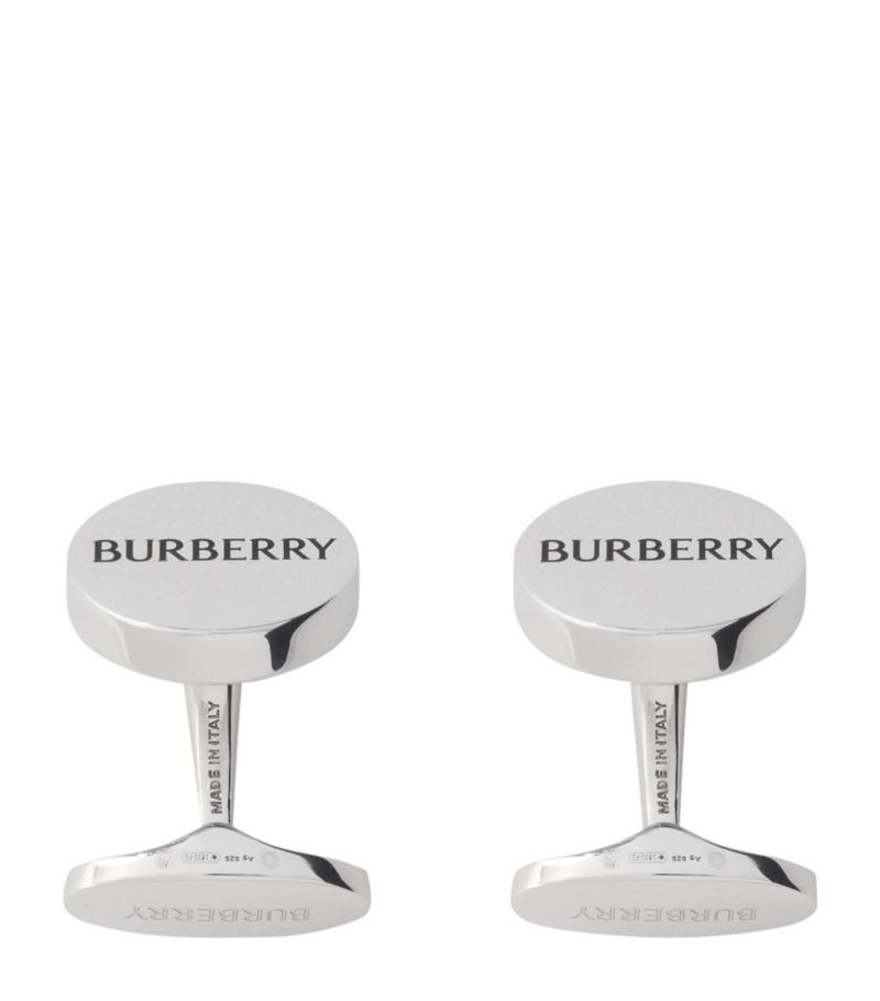 Burberry Burberry Sterling Silver Logo Cufflinks