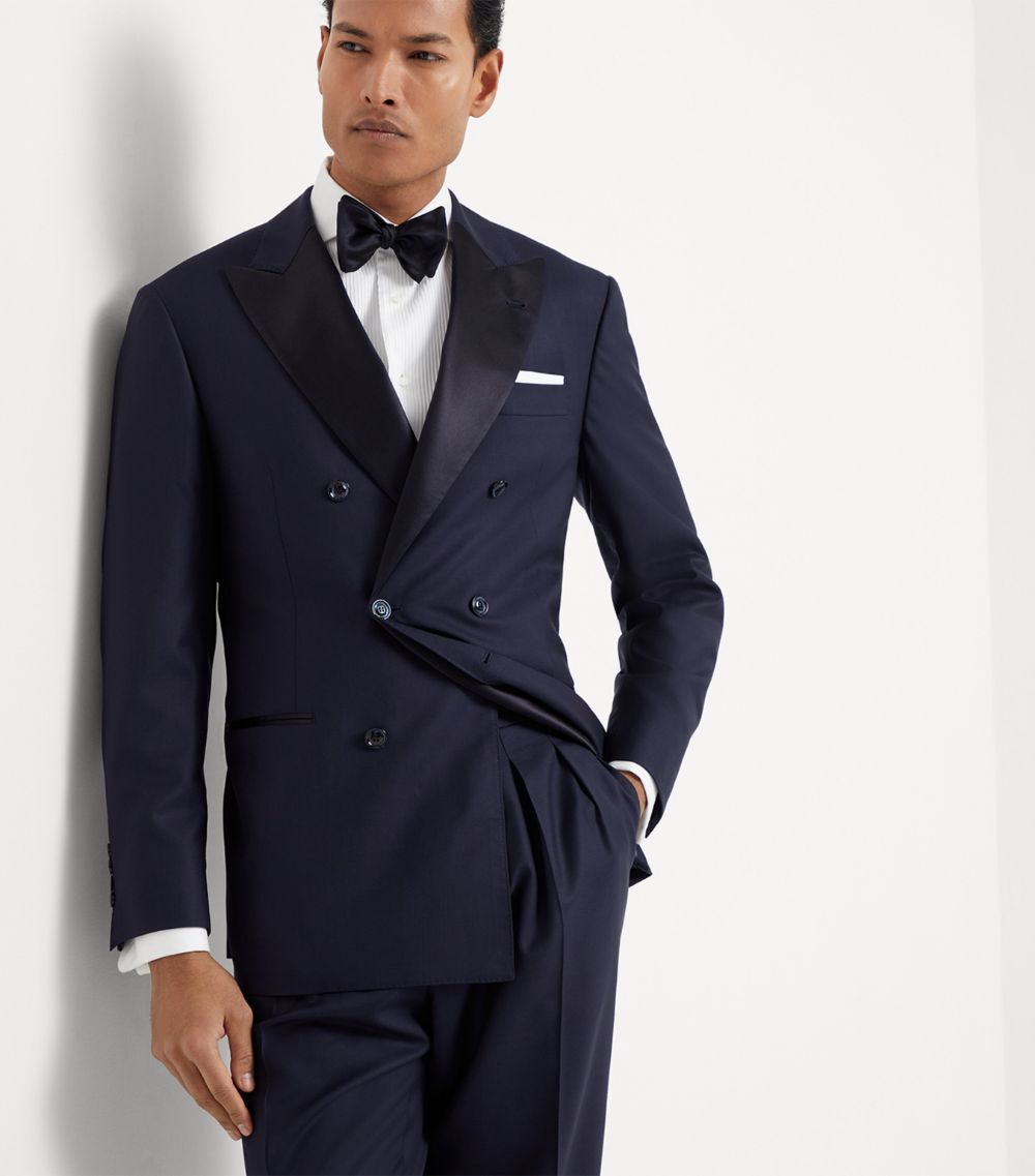 Brunello Cucinelli Brunello Cucinelli Virgin Wool-Silk Twill Tuxedo