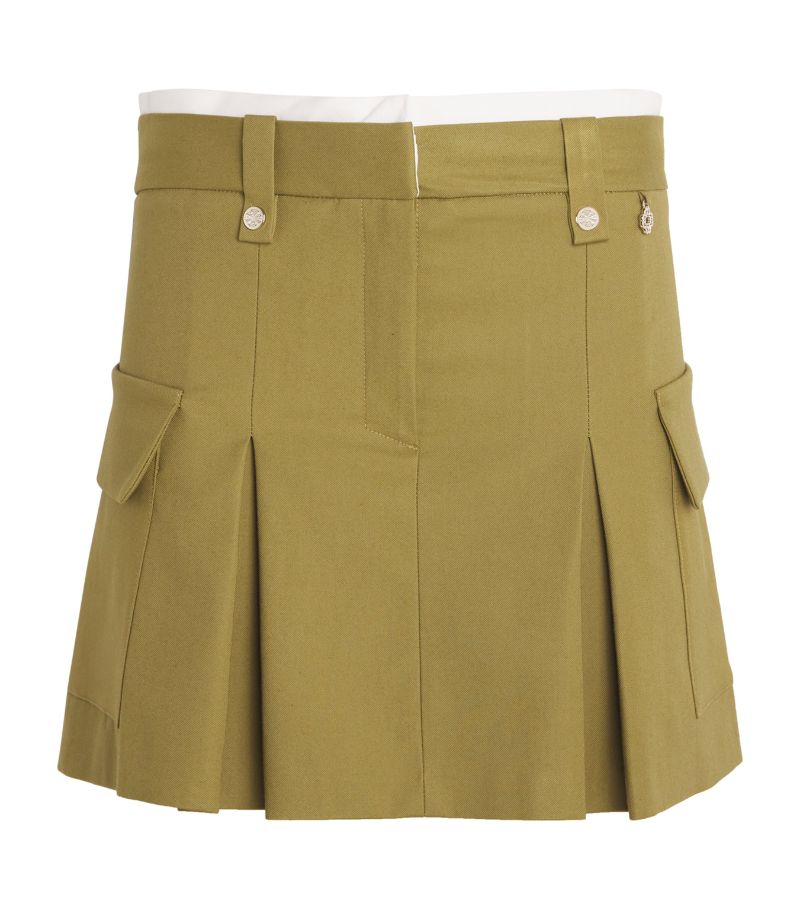  Maje Pleated High-Rise Mini Skirt