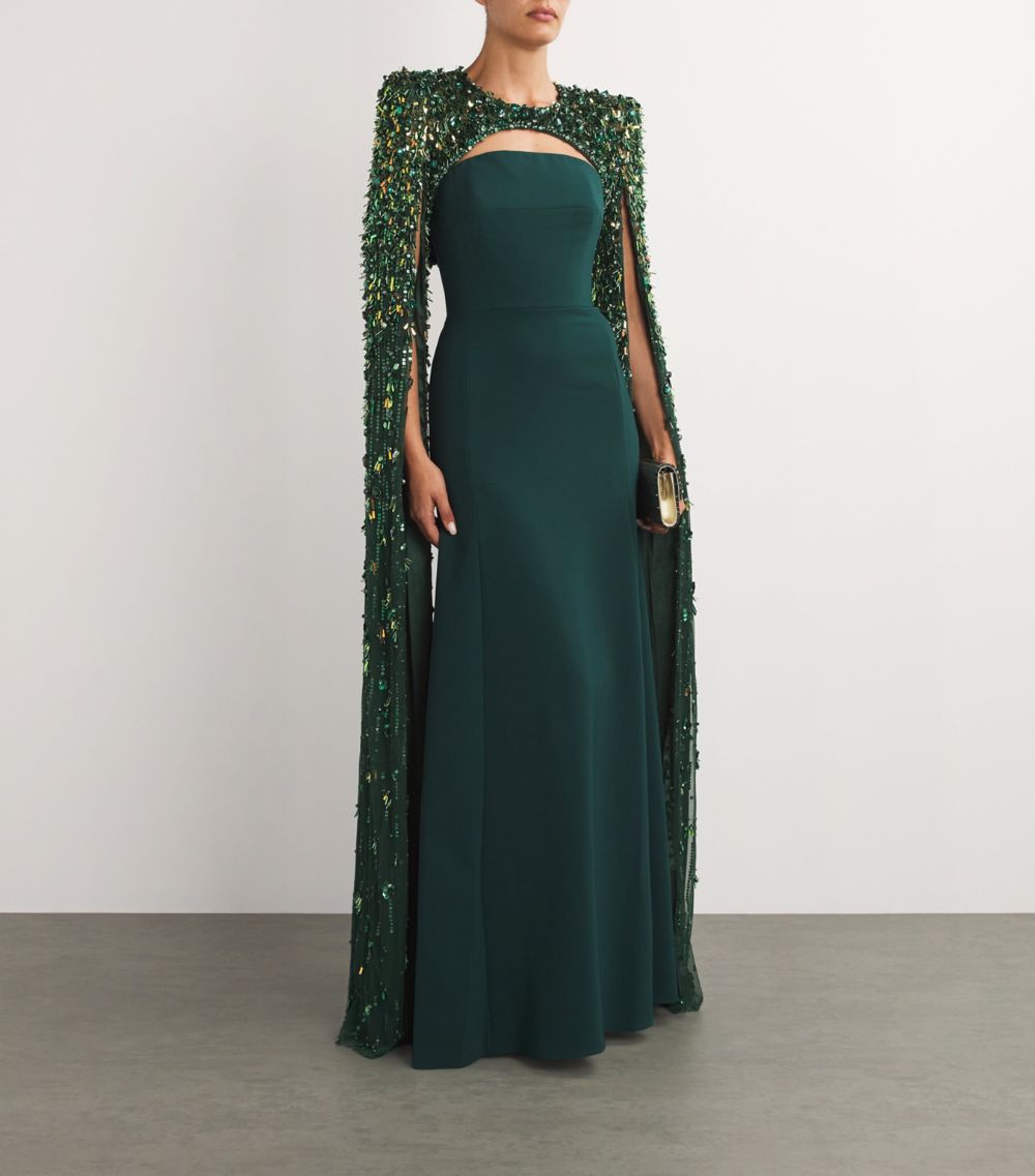 Jenny Packham Jenny Packham Embellished Sharona Cape