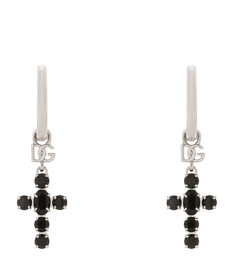 Dolce & Gabbana Dolce & Gabbana Crystal Charm Drop Earrings