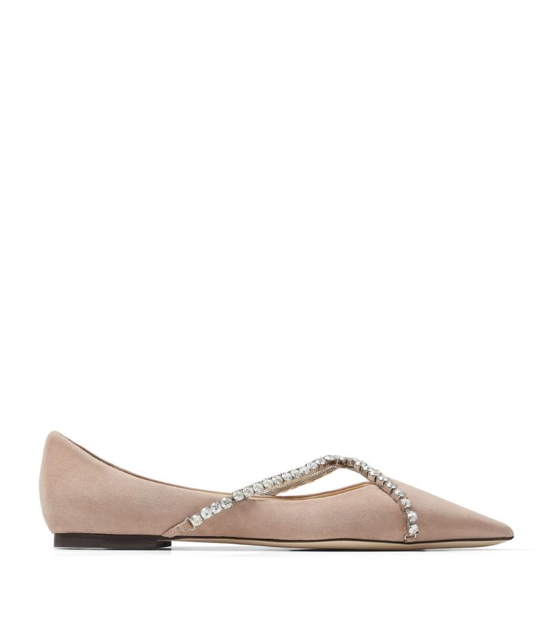 Jimmy Choo Jimmy Choo Genevi Leather Ballet Flats