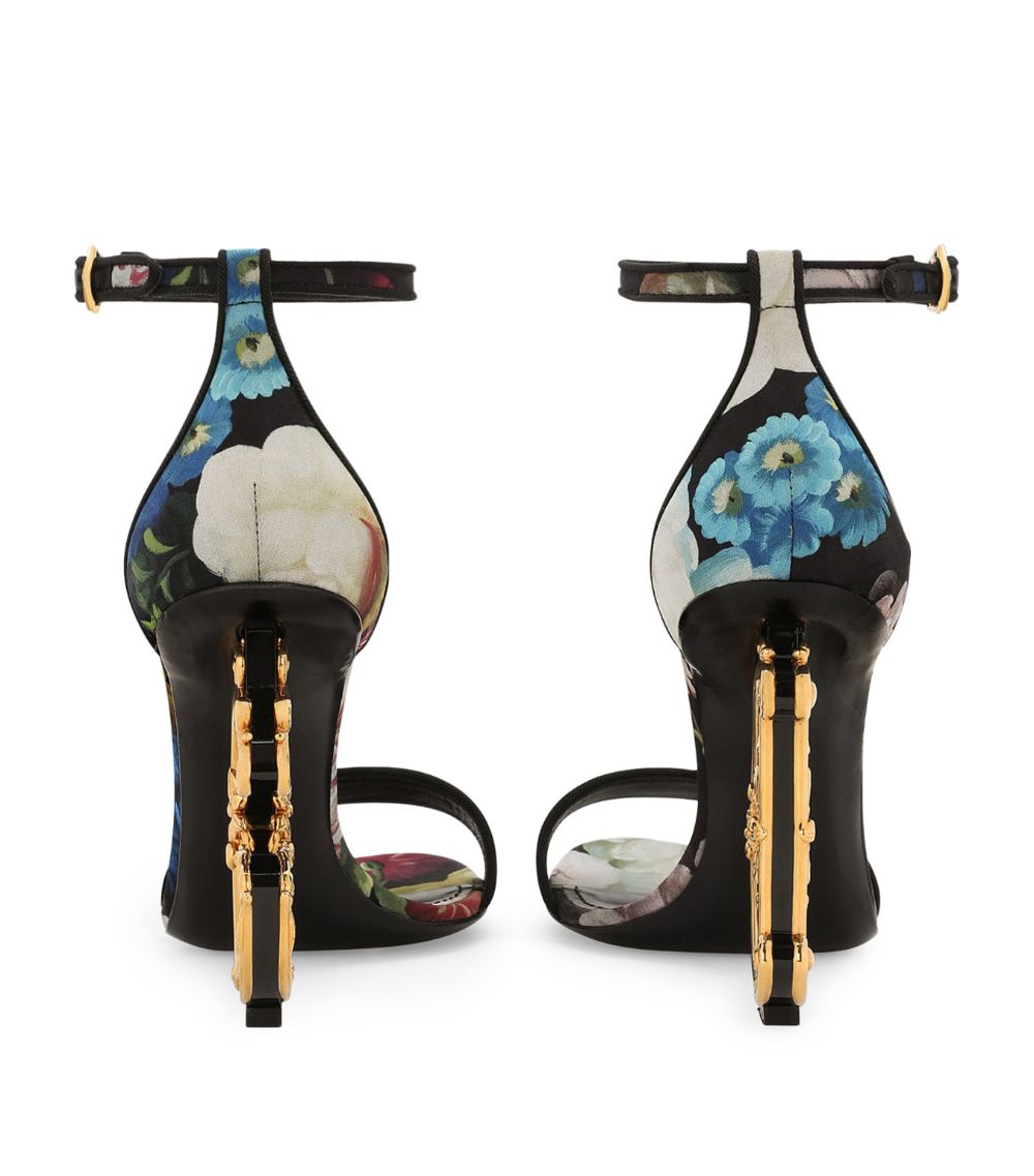 Dolce & Gabbana Dolce & Gabbana Floral Dg Heeled Sandals