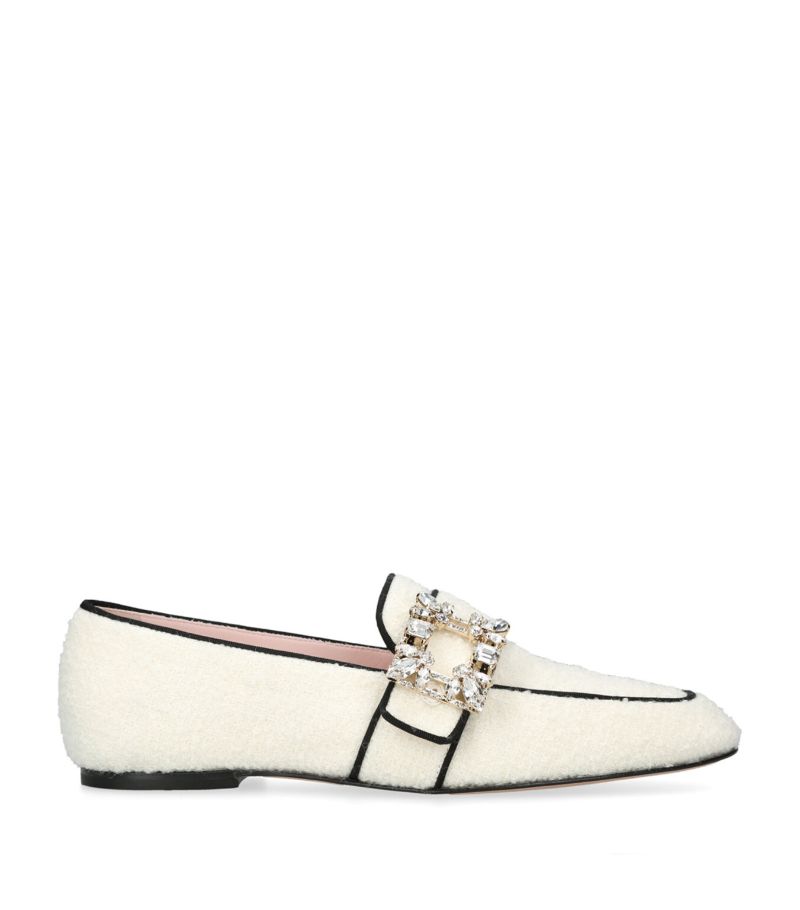 Roger Vivier Roger Vivier Bouclé Mini Broche Loafers