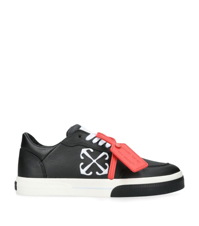 OFF-WHITE Off-White Leather New Vulcanized Low-Top Sneakers