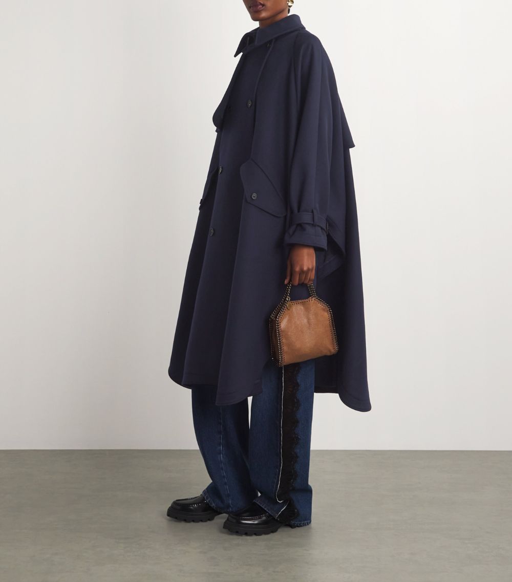 Stella McCartney Stella Mccartney Wool A-Line Trench Coat