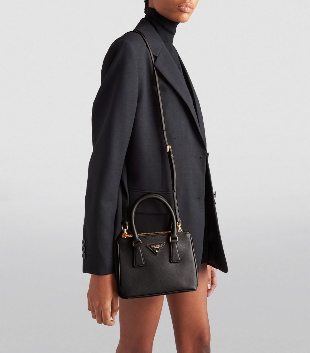 Prada Prada Mini Leather Galleria Top-Handle Bag