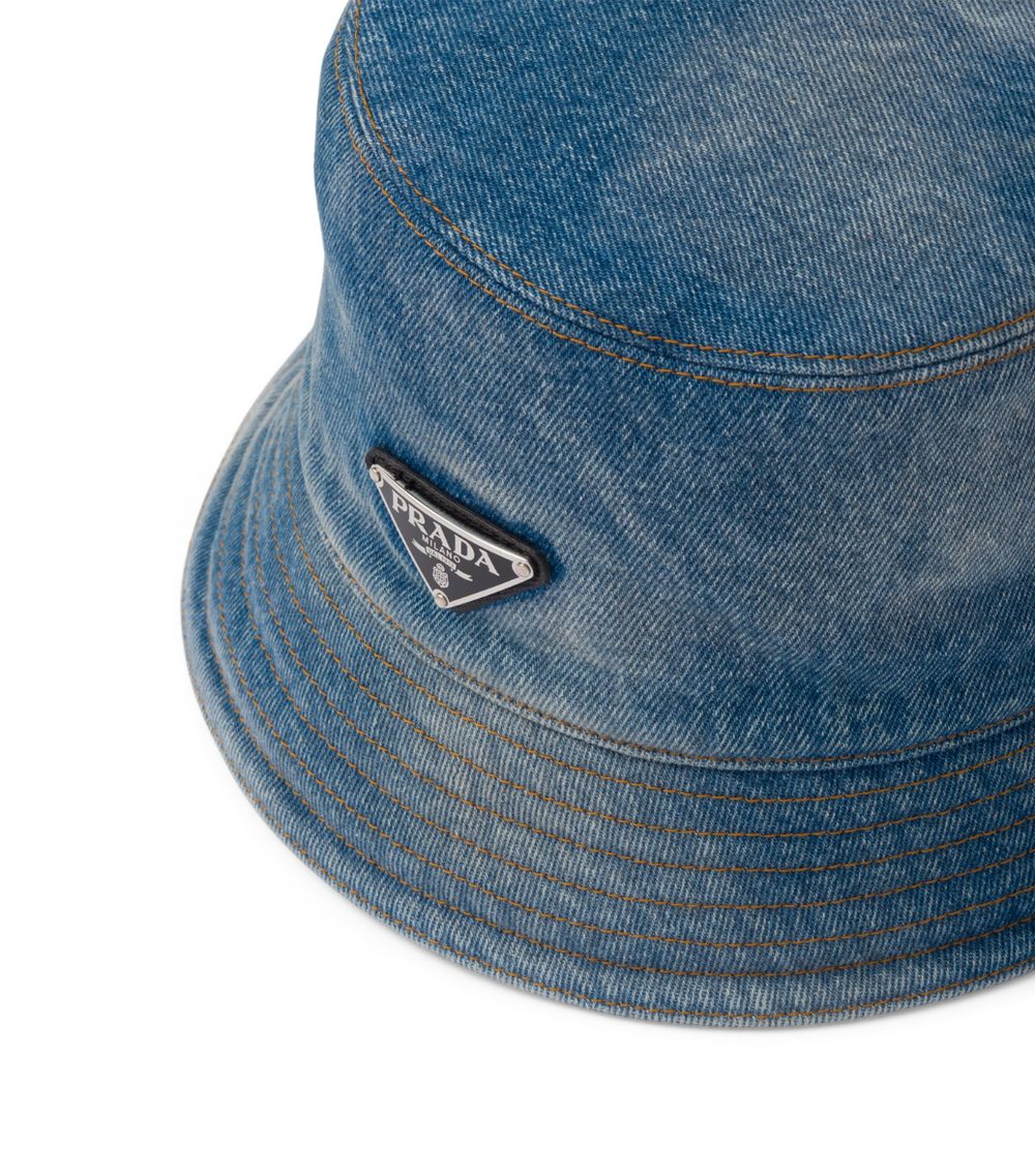 Prada Prada Denim Bucket Hat