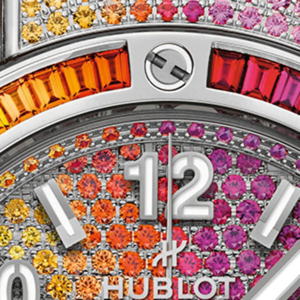 Hublot Hublot Stainless Steel And Gemstones Big Bang One Click Watch 39Mm