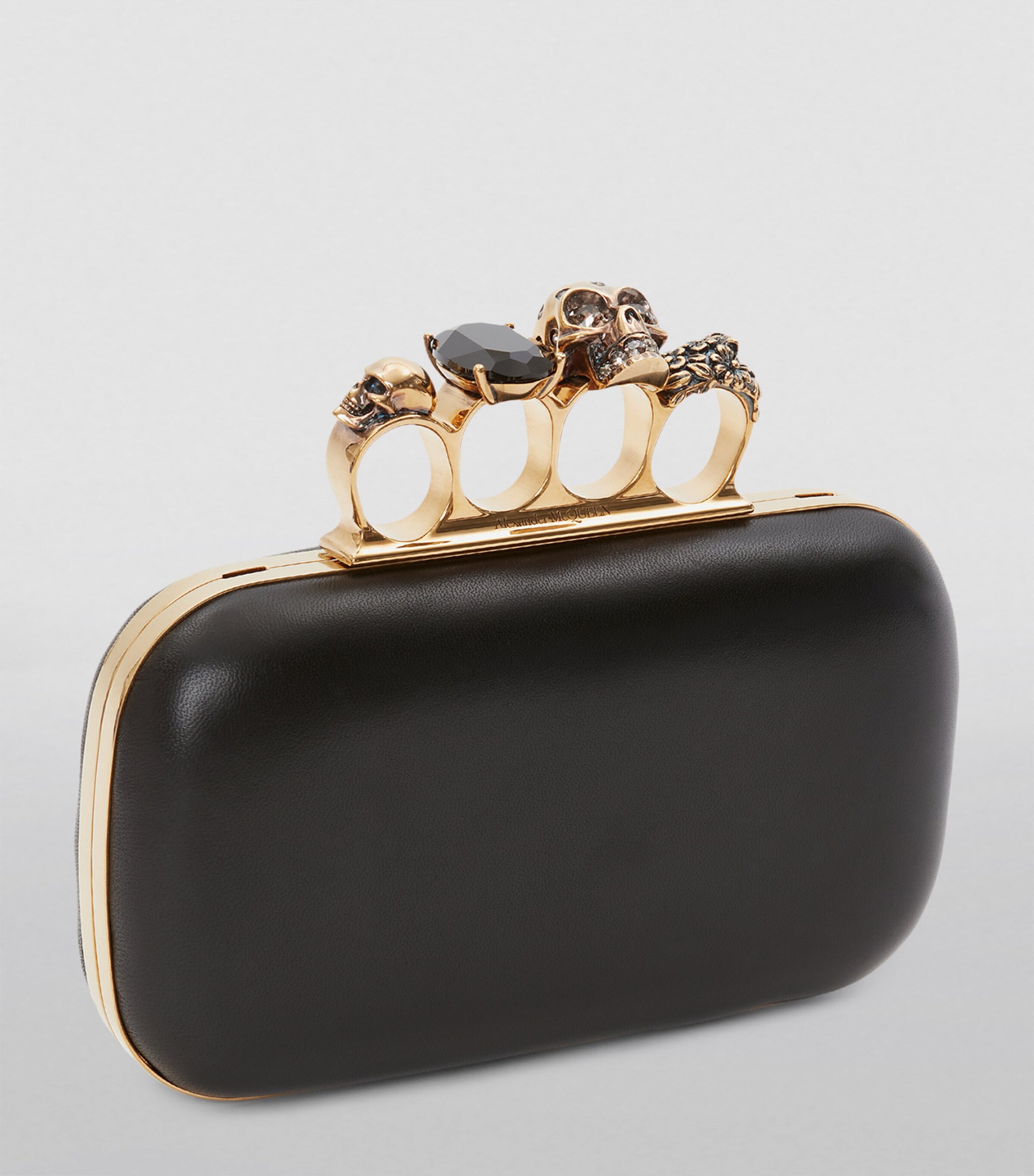 Alexander McQueen Alexander McQueen Skull Four-Ring Clutch Bag