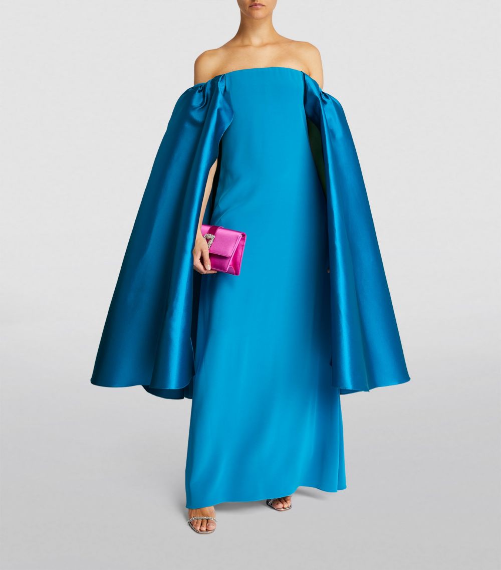 Alexis Mabille Alexis Mabille Off-The-Shoulder Cape Gown