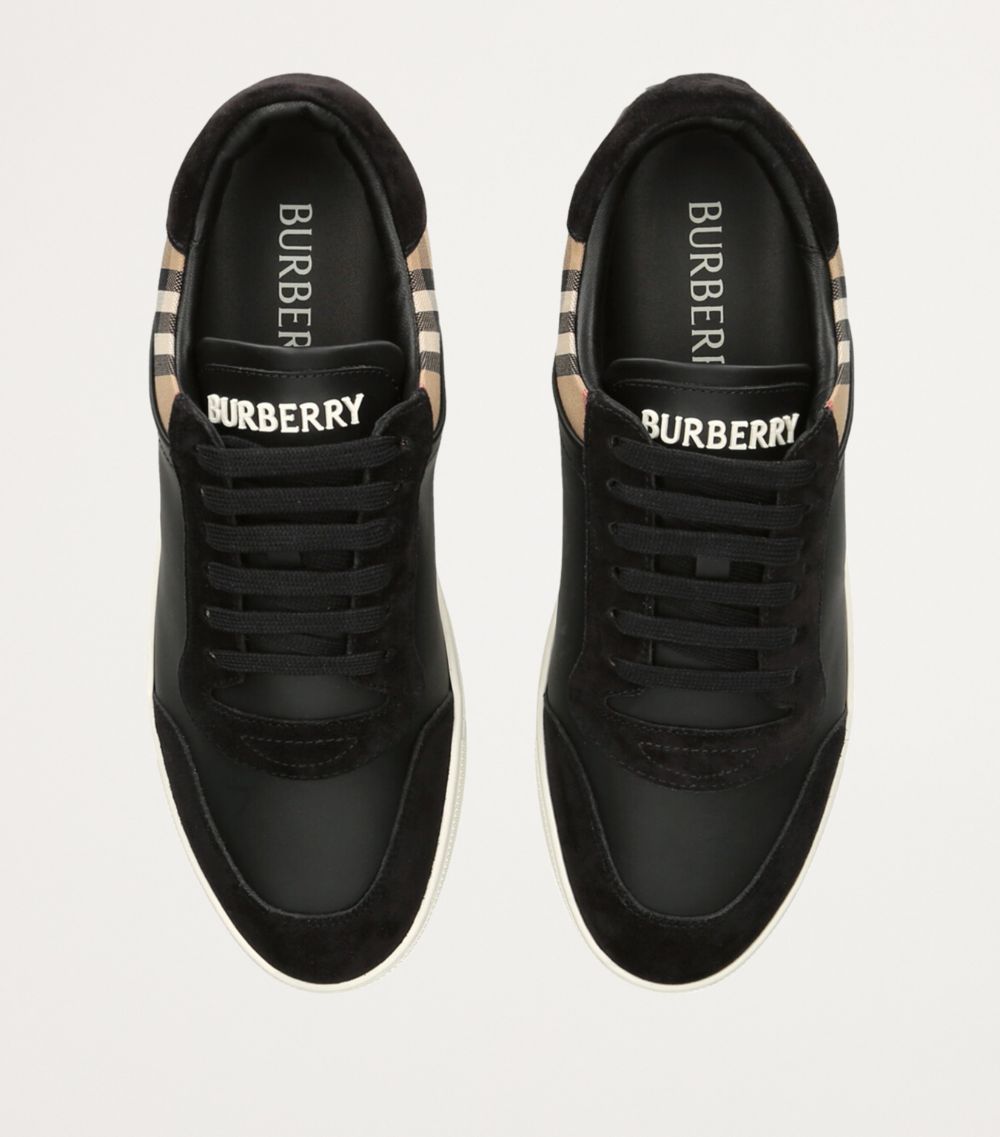 Burberry Burberry Leather Check Sneakers