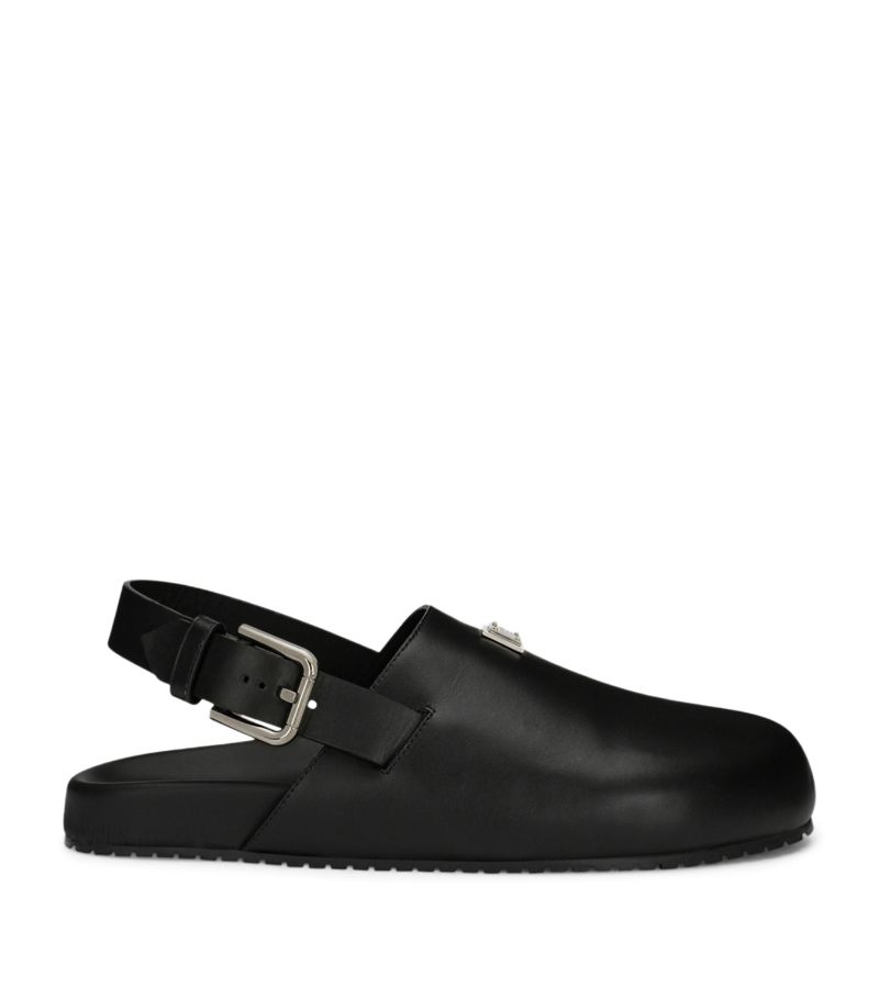 Dolce & Gabbana Dolce & Gabbana Leather Buckled Clogs