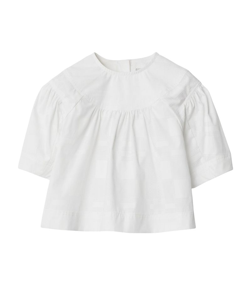 Burberry Burberry Kids Cotton Gathered Blouse (3-14 Years)