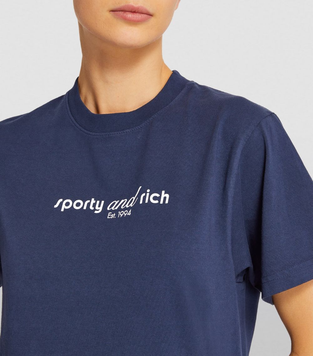 Sporty & Rich Sporty & Rich Cotton Tank T-Shirt