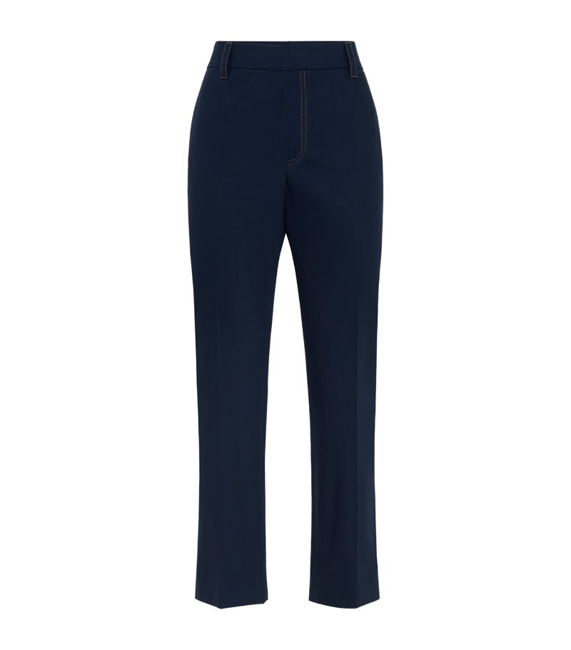 Brunello Cucinelli Brunello Cucinelli Stretch-Cotton Cigarette Trousers