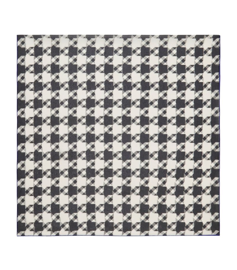 Burberry Burberry Silk Houndstooth Scarf