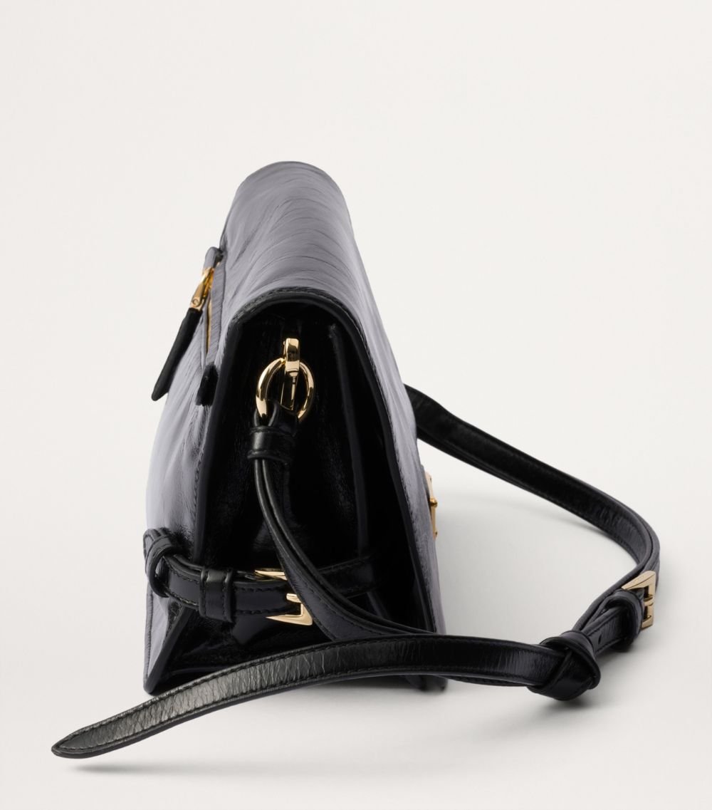 Prada Prada Leather Flap Shoulder Bag