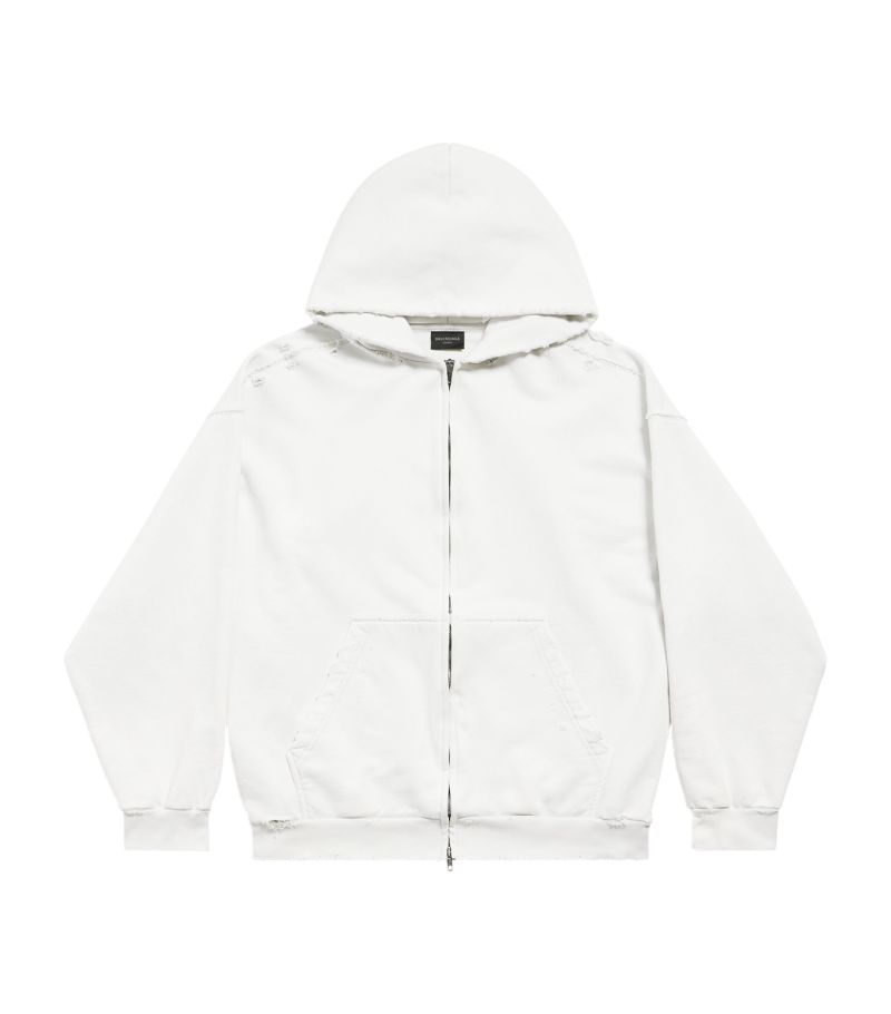 Balenciaga Balenciaga Logo Zip-Up Hoodie